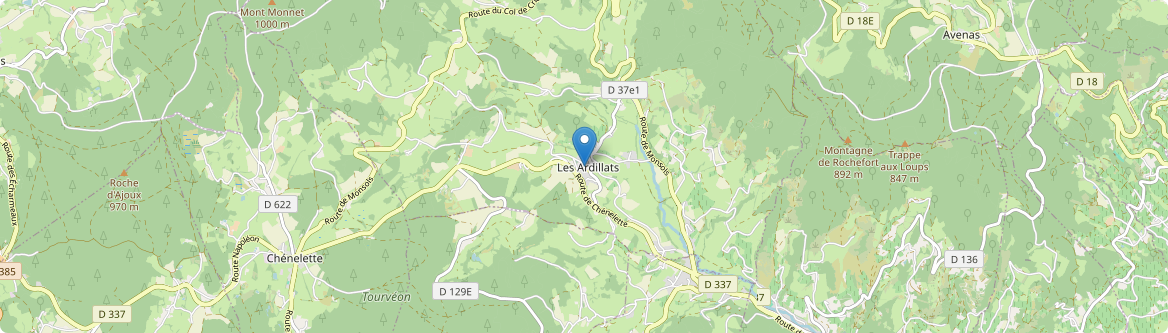 Ardillats - Carte