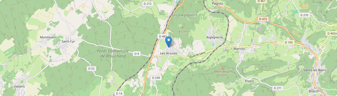 Arsures - Carte