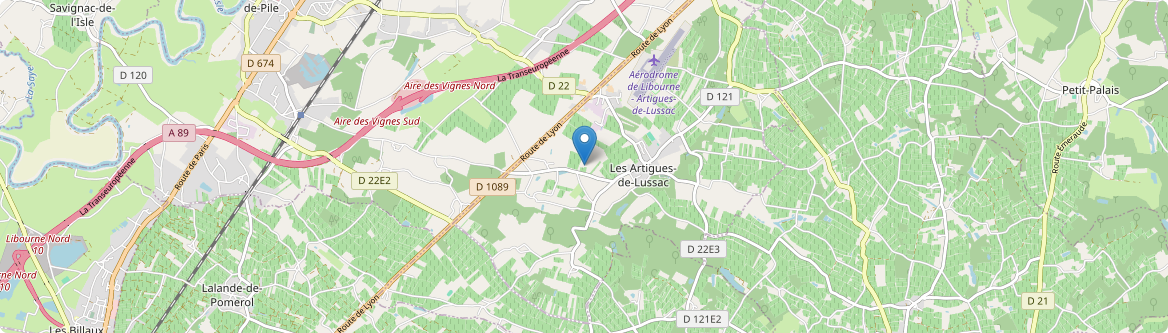 Artigues-de-Lussac - Carte