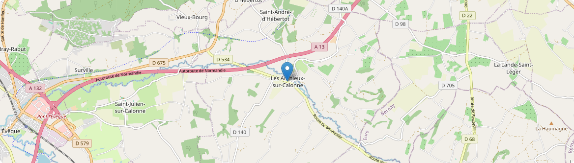 Authieux-sur-Calonne - Carte