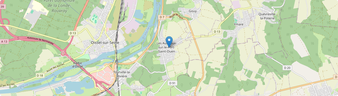 Authieux-sur-le-Port-Saint-Ouen - Carte