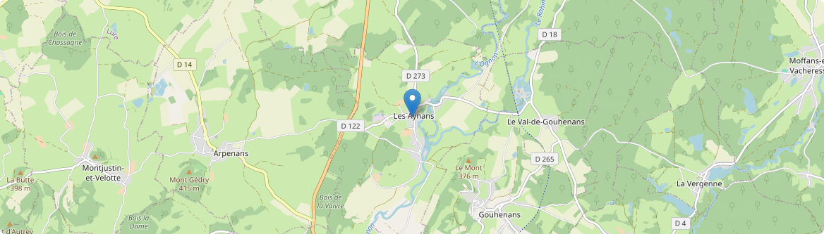 Aynans - Carte