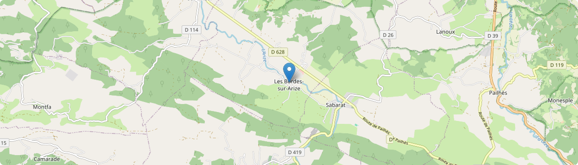 Bordes-sur-Arize - Carte