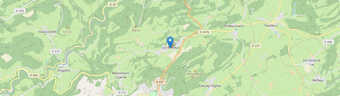 Bréseux - Carte
