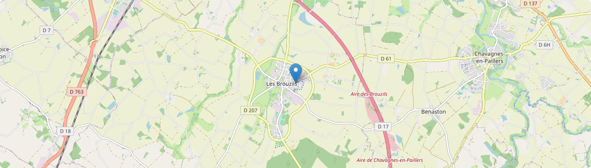 Brouzils - Carte