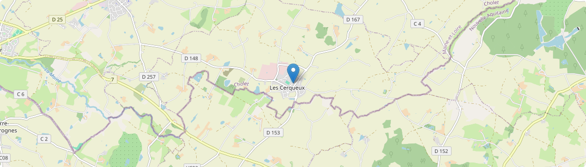 Cerqueux - Carte