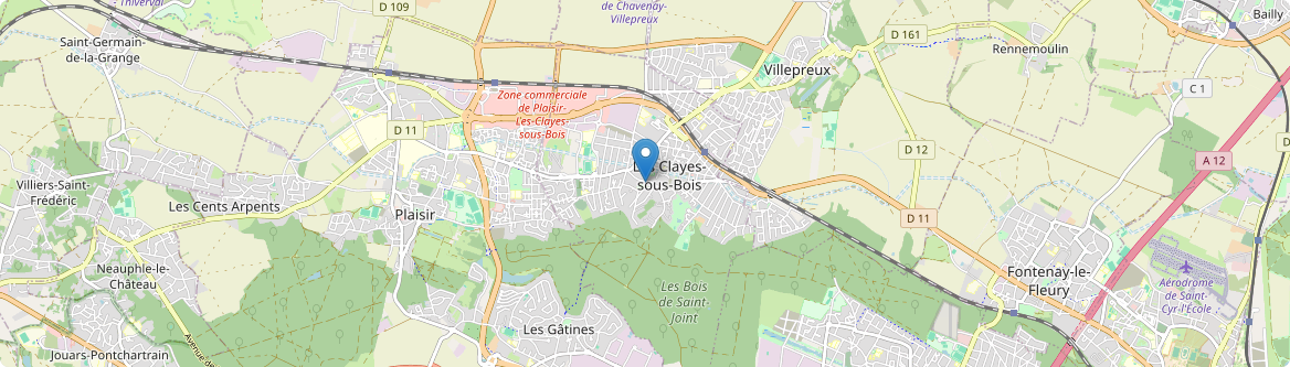 Clayes-sous-Bois - Carte