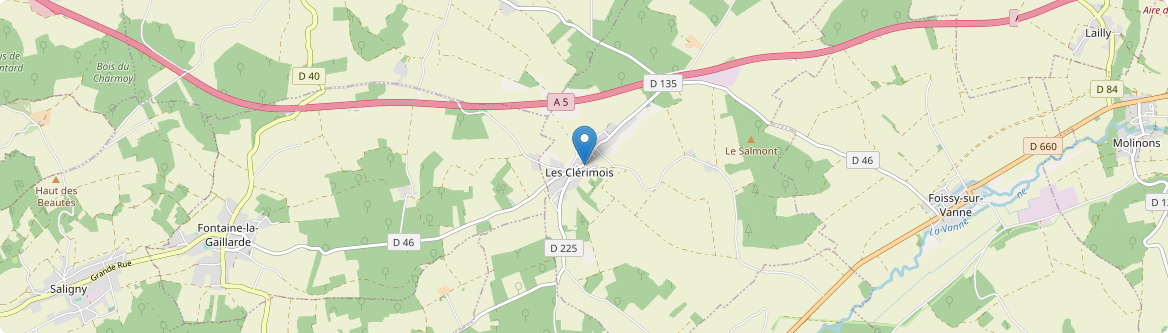 Clérimois - Carte