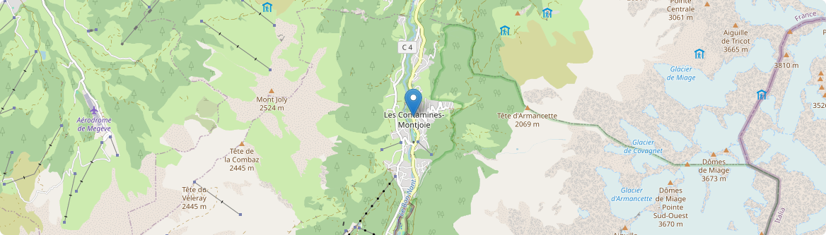 Contamines-Montjoie - Carte