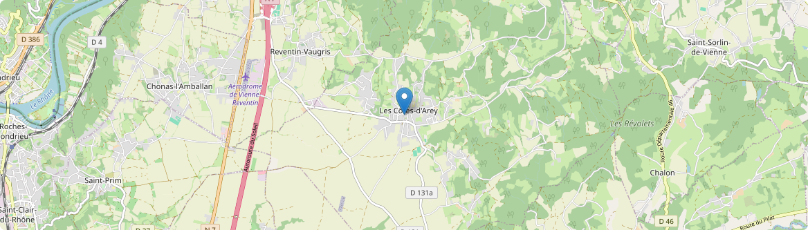 Côtes-d'Arey - Carte