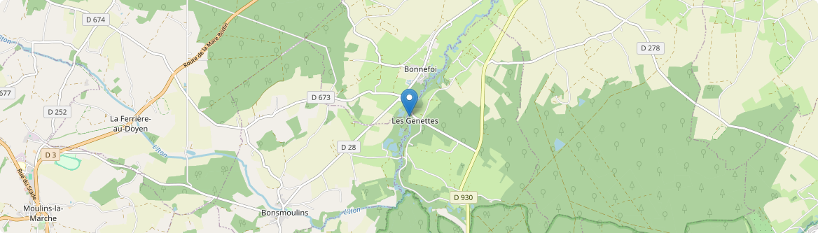Genettes - Carte