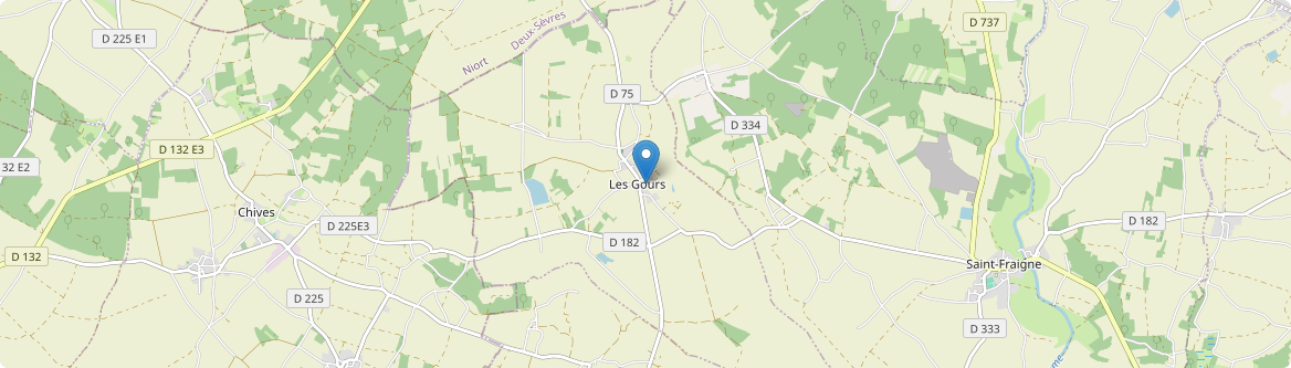 Gours - Carte