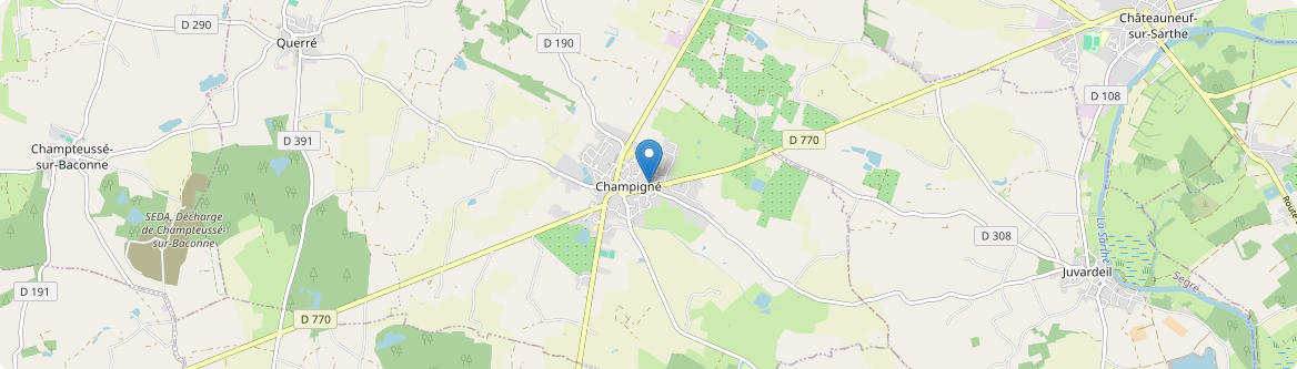 Les Hauts-d'Anjou - Carte