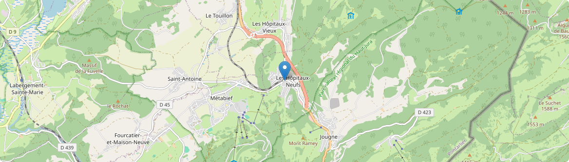 Hôpitaux-Neufs - Carte