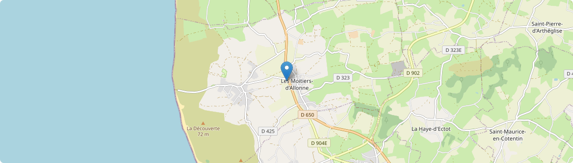 Moitiers-d'Allonne - Carte