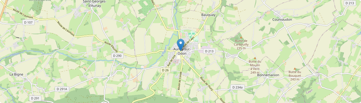 Monts d'Aunay - Carte