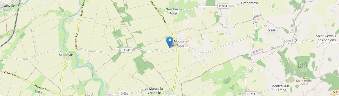 Moutiers-en-Auge - Carte