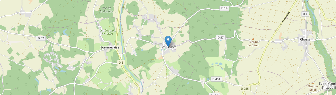 Ormes - Carte
