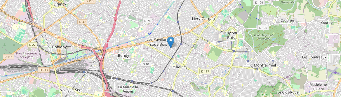 Pavillons-sous-Bois - Carte
