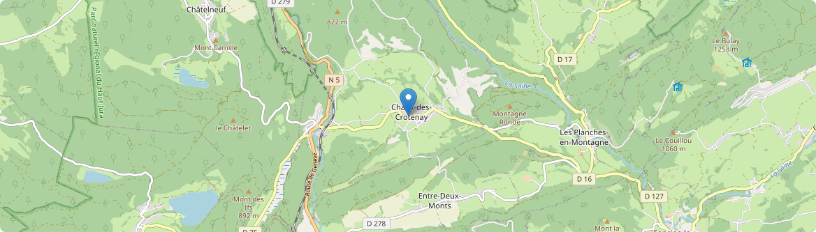 Planches-en-Montagne - Carte