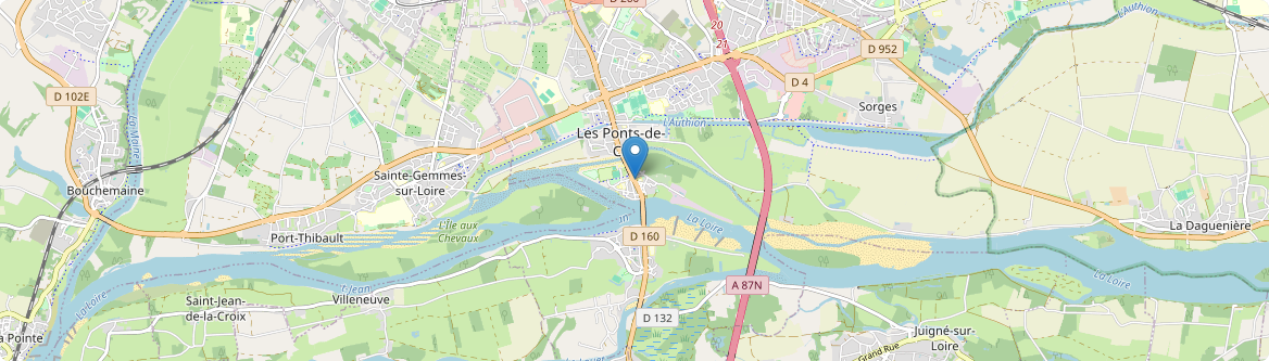 Ponts-de-Cé - Carte
