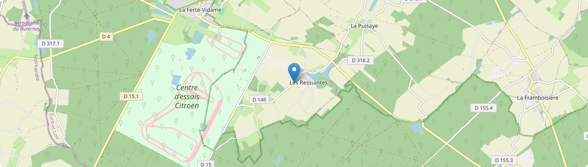 Ressuintes - Carte