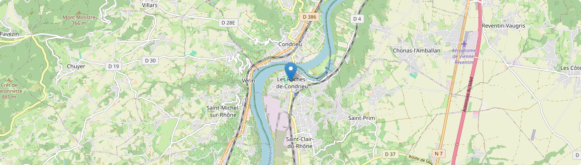 Roches-de-Condrieu - Carte