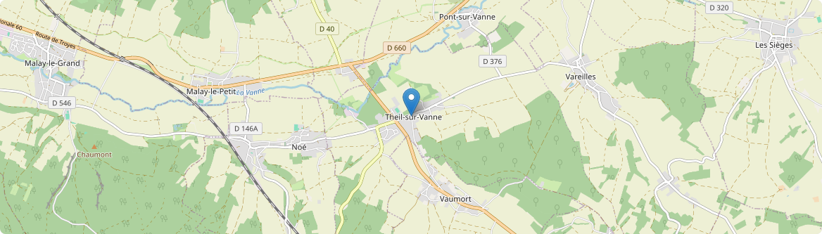 Vallées de la Vanne - Carte