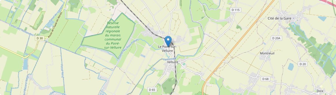 Les Velluire-sur-Vendée - Carte
