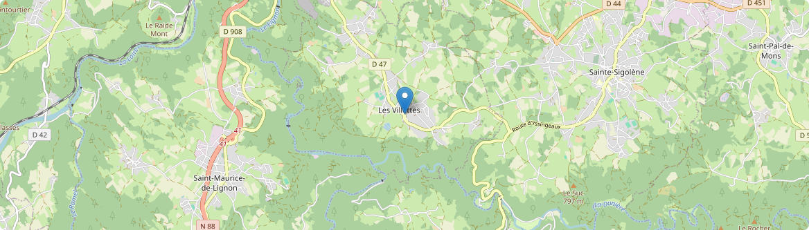 Villettes - Carte
