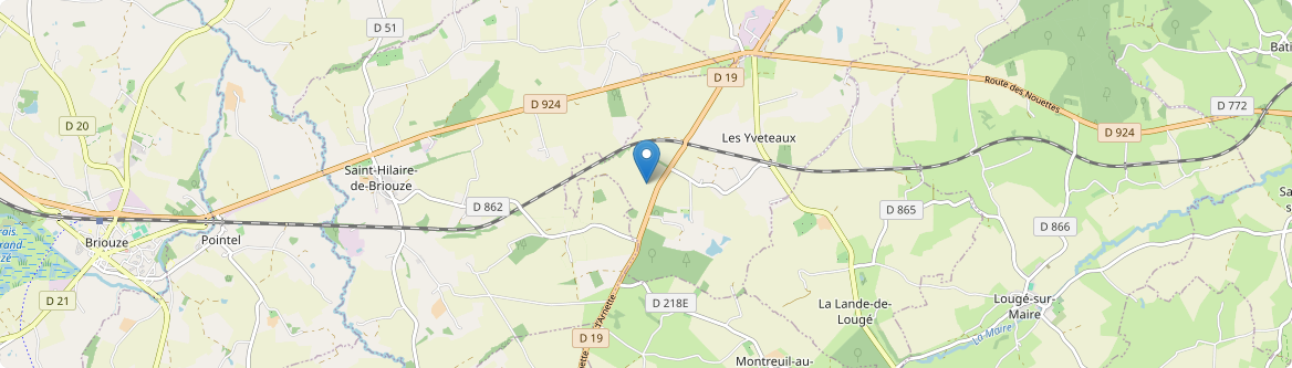 Yveteaux - Carte