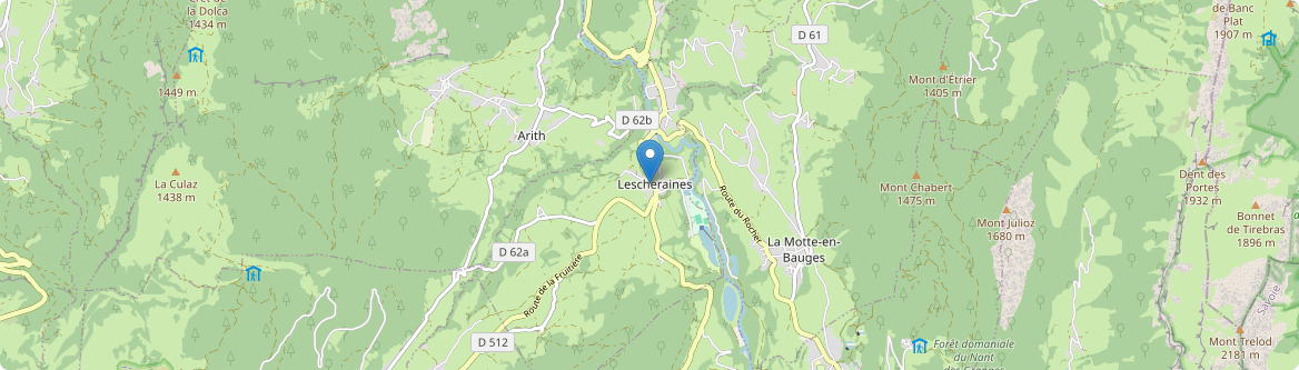 Lescheraines - Carte