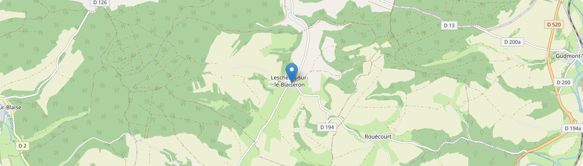 Leschères-sur-le-Blaiseron - Carte
