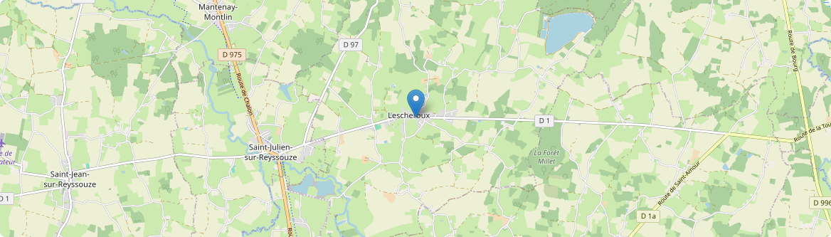 Lescheroux - Carte
