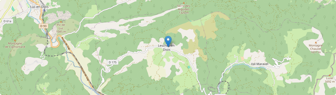 Lesches-en-Diois - Carte