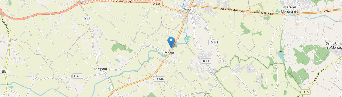 Lescout - Carte