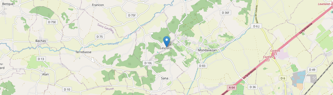 Lescuns - Carte