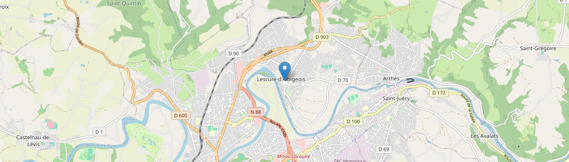 Lescure-d'Albigeois - Carte
