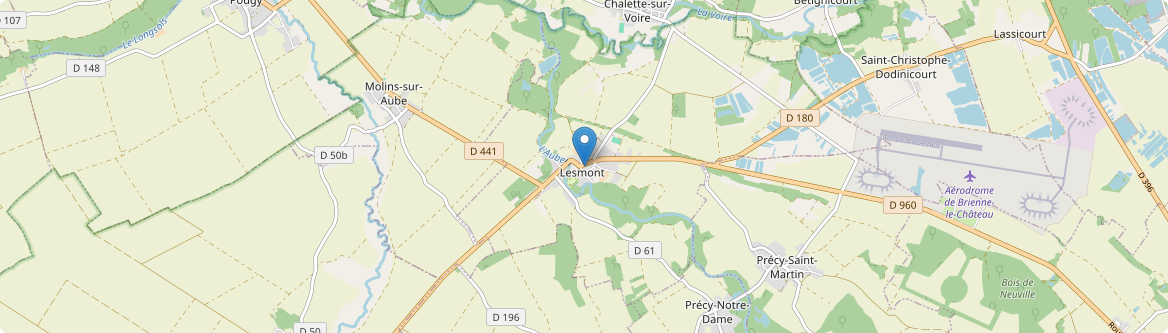 Lesmont - Carte