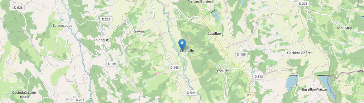 Lespielle - Carte