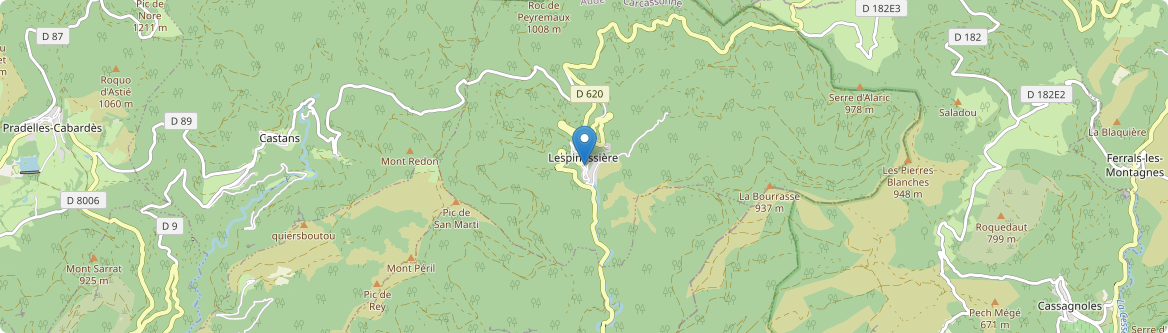 Lespinassière - Carte