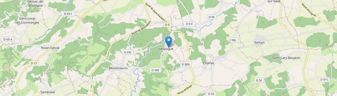 Lespugue - Carte