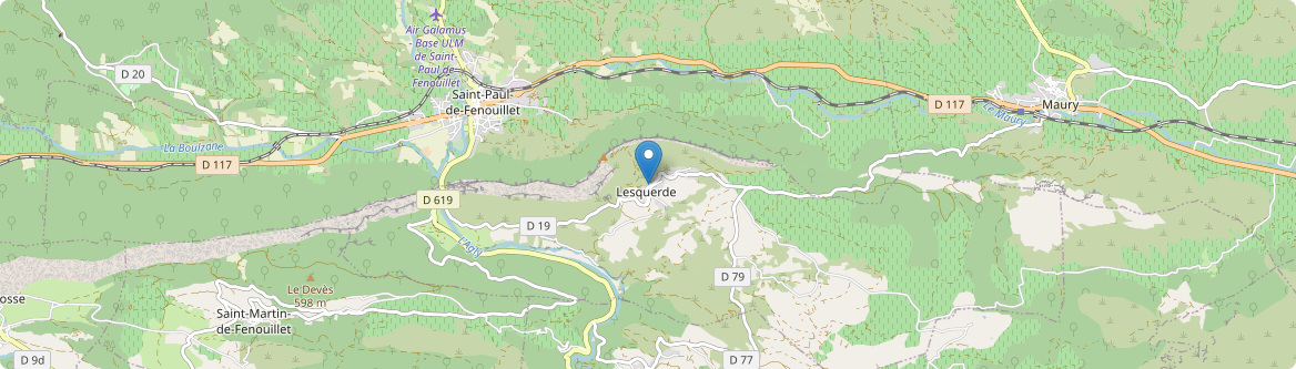Lesquerde - Carte