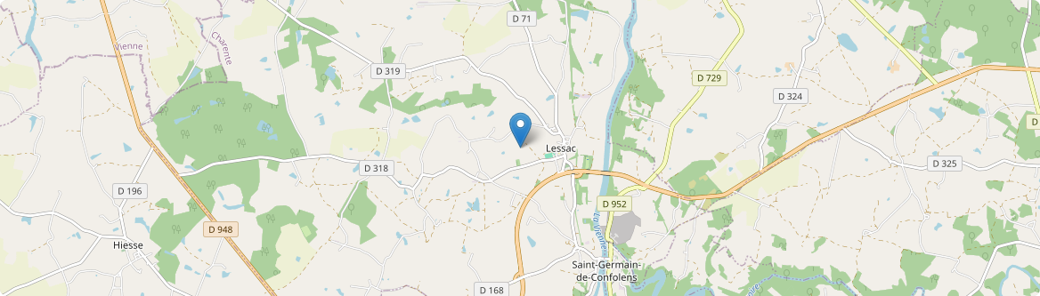 Lessac - Carte