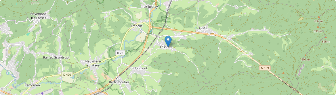 Lesseux - Carte