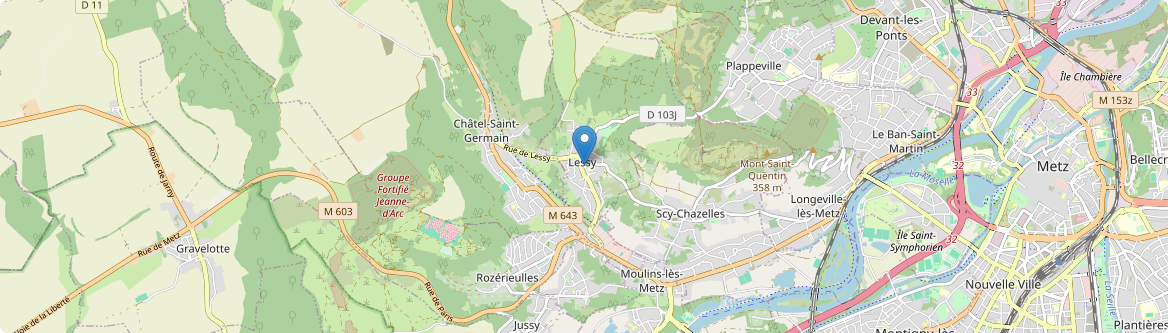 Lessy - Carte