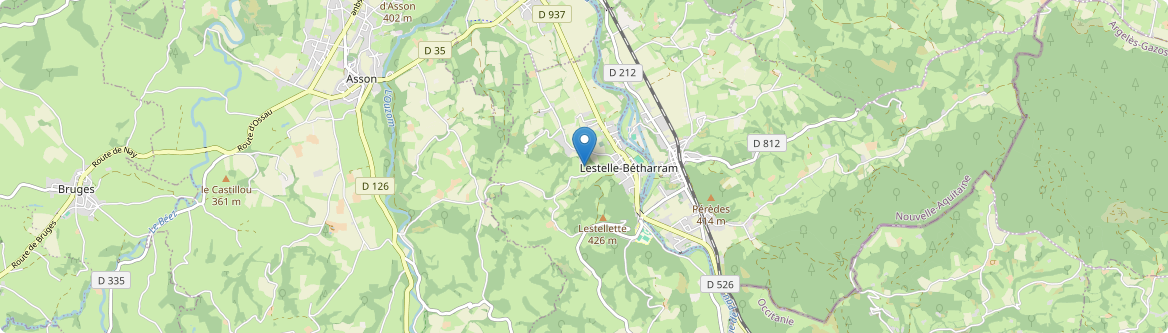 Lestelle-Bétharram - Carte