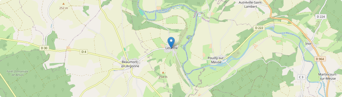 Létanne - Carte
