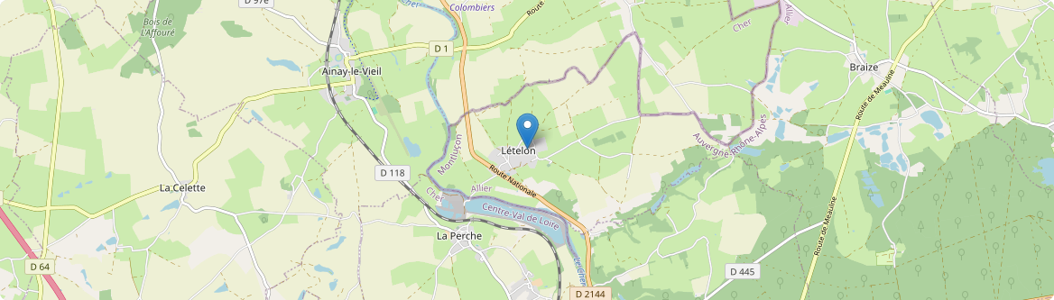 Lételon - Carte