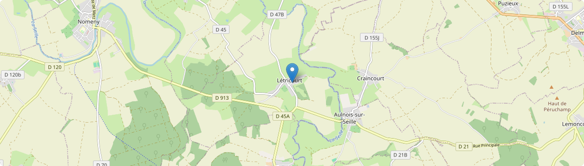 Létricourt - Carte